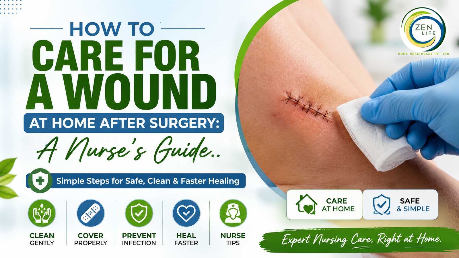 How to Care for a Wound at Home After Surgery